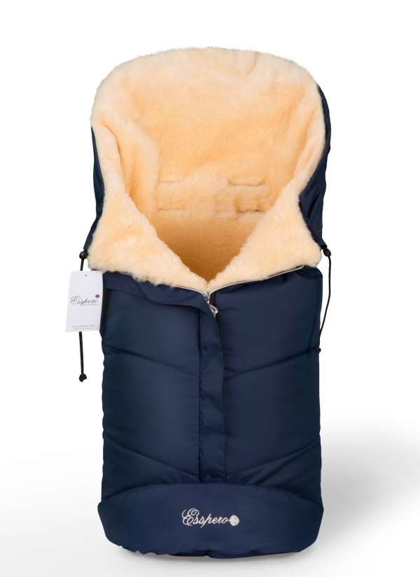 Конверт в коляску Esspero Sleeping Bag (натуральная 100% шерсть) Navy
