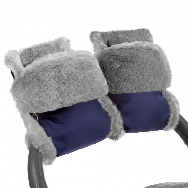 Муфта-рукавички для коляски Esspero Christoffer (Натуральная шерсть) Navy