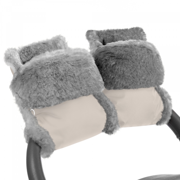 Муфта-рукавички для коляски Esspero Christoffer (Натуральная шерсть) Beige