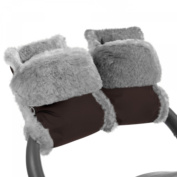 Муфта-рукавички для коляски Esspero Christoffer (Натуральная шерсть) Chocolat