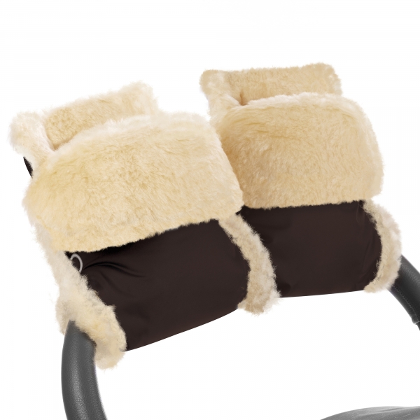 Муфта-рукавички для коляски Esspero Oskar (Натуральная шерсть) Chocolat