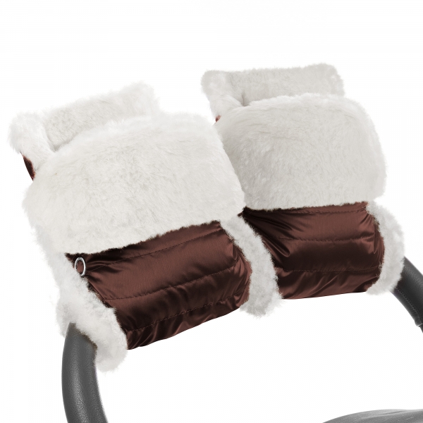 Муфта-рукавички для коляски Esspero Christer (Натуральная шерсть) Mocca