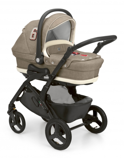 Коляска 3 в 1 Cam Dinamico Up Top (shassis Black) 707