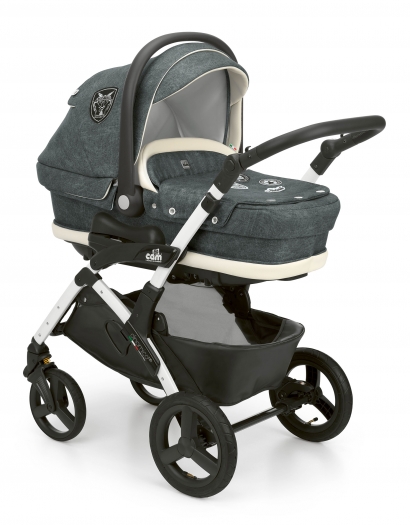 Коляска 3 в 1 Cam Dinamico Up Top (shassis White) 708
