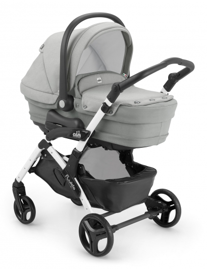 Коляска 3 в 1 Cam Fluido City Top (шасси White) 688