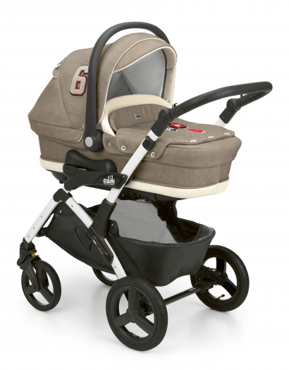 Коляска 3 в 1 Cam Dinamico Up Top (shassis White) 707