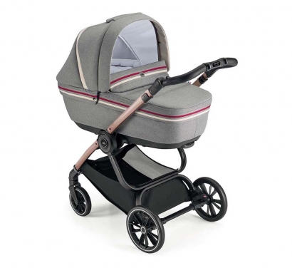 Коляска 3 в 1 Cam Techno Milano (шасси Rosegold V95S) 553