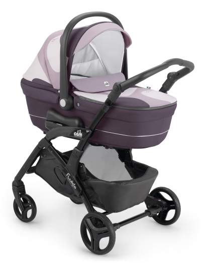 Коляска 3 в 1 Cam Fluido City Stone (шасси Black) 700