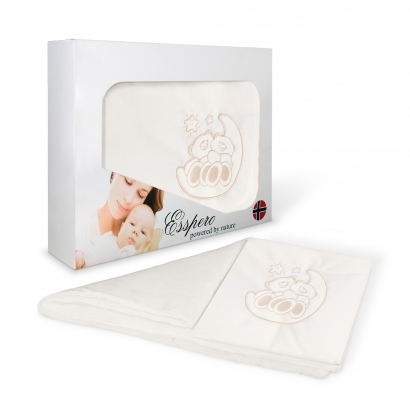 Комплект постельного белья в коляску Esspero Lui 5 предметов Мишка Милк