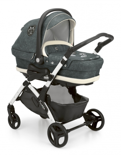 Коляска 3 в 1 Cam Fluido City Top (шасси White) 708