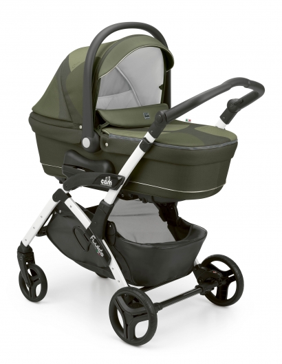 Коляска 3 в 1 Cam Fluido City Stone (шасси White) 703