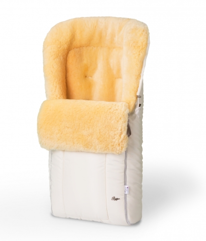 Конверт в коляску меховой Esspero Comfortable (натуральная овчина)  Beige