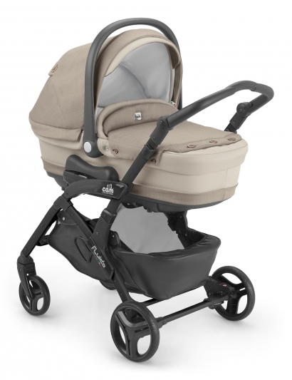 Коляска 3 в 1 Cam Fluido City Top (шасси Black) 690