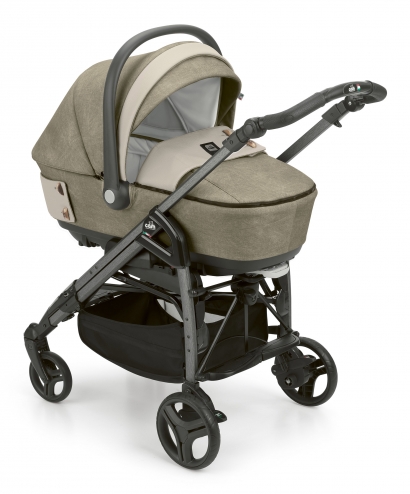 Коляска 3 в 1 Cam Zen Soul (шасси Scratch Grey) 725