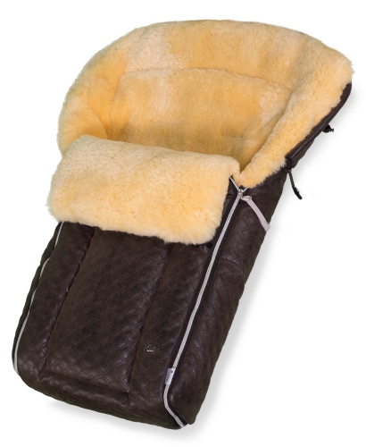 Конверт в коляску меховой Esspero Edmund (натуральный мех) Brown