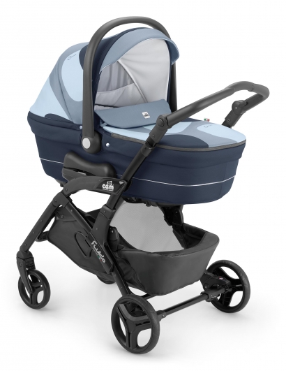 Коляска 3 в 1 Cam Fluido City Stone (шасси Black) 702