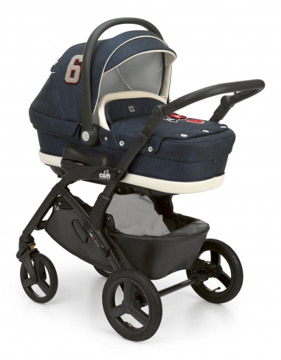 Коляска 3 в 1 Cam Dinamico Up Top (shassis Black) 709