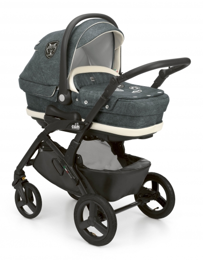 Коляска 3 в 1 Cam Dinamico Up Top (shassis Black) 708