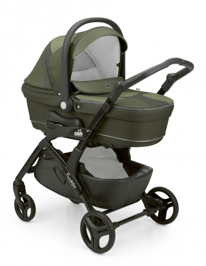 Коляска 3 в 1 Cam Fluido City Stone (шасси Black) 703
