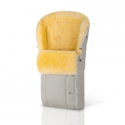 Конверт в коляску меховой Esspero Nicolas Leatherette (натуральная овчина) Beige
