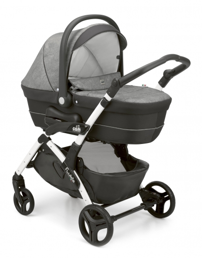 Коляска 3 в 1 Cam Fluido City Smart (шасси White) 653