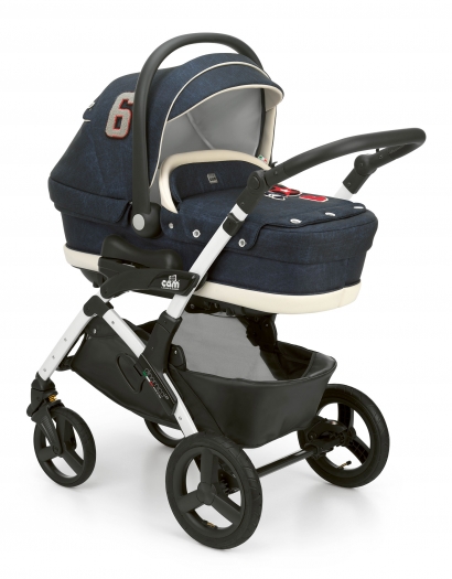 Коляска 3 в 1 Cam Dinamico Up Top (shassis White) 709