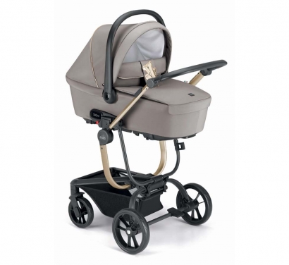 Коляска 3 в 1 Cam Taski 868 бежевый/золото