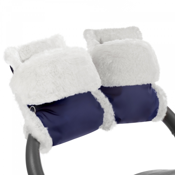 Муфта-рукавички для коляски Esspero Christer (Натуральная шерсть) Navy