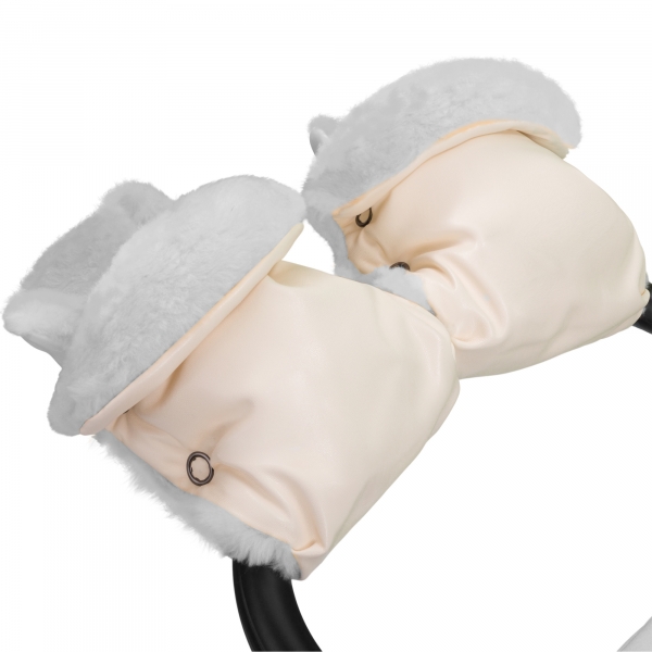 Муфта-рукавички для коляски Esspero Margareta (100% овечья шерсть) Cream