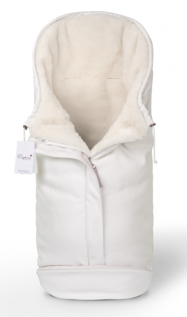 Конверт в коляску Esspero Sleeping Bag Arctic (натуральная 100% шерсть) White