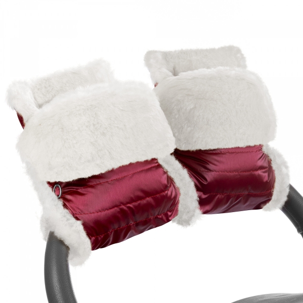 Муфта-рукавички для коляски Esspero Christer (Натуральная шерсть) Ruby