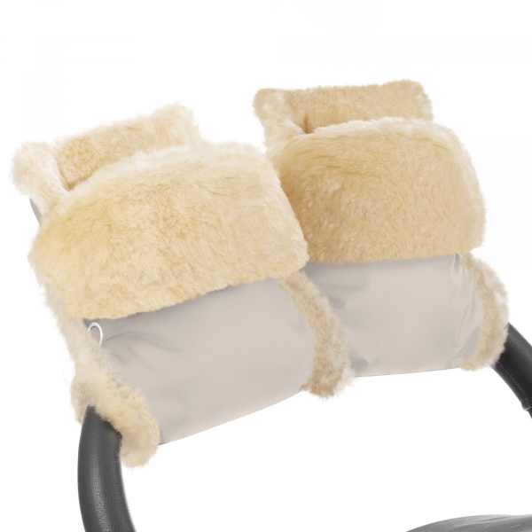 Муфта-рукавички для коляски Esspero Oskar (Натуральная шерсть) Beige