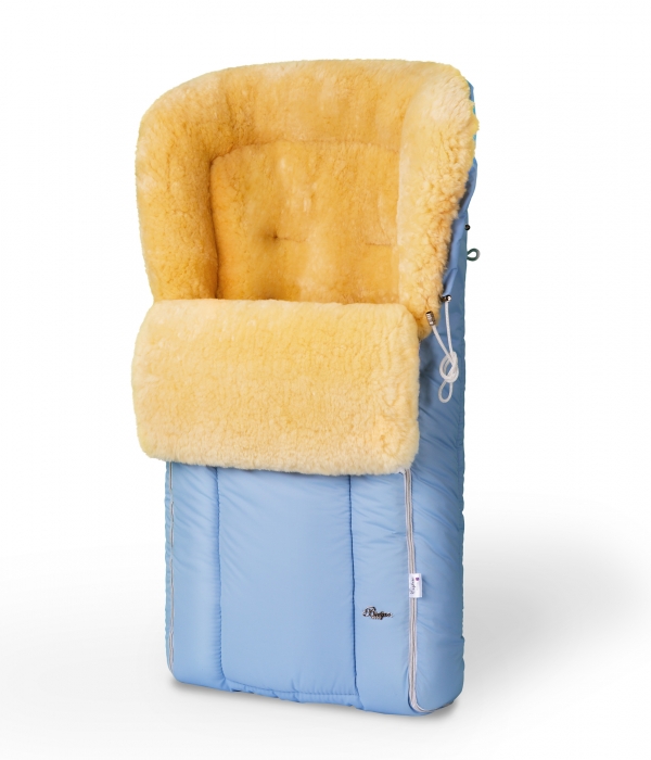 Конверт в коляску меховой Esspero Comfortable (натуральная овчина)  Blue Mountain