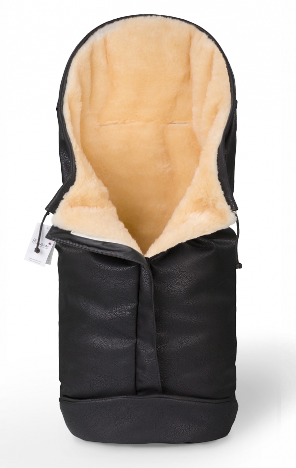 Конверт в коляску Esspero Sleeping Bag Lux (натуральная 100% шерсть) Black